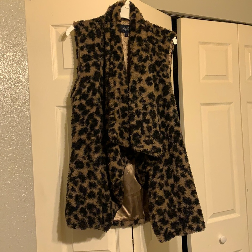 Faux fur vest
